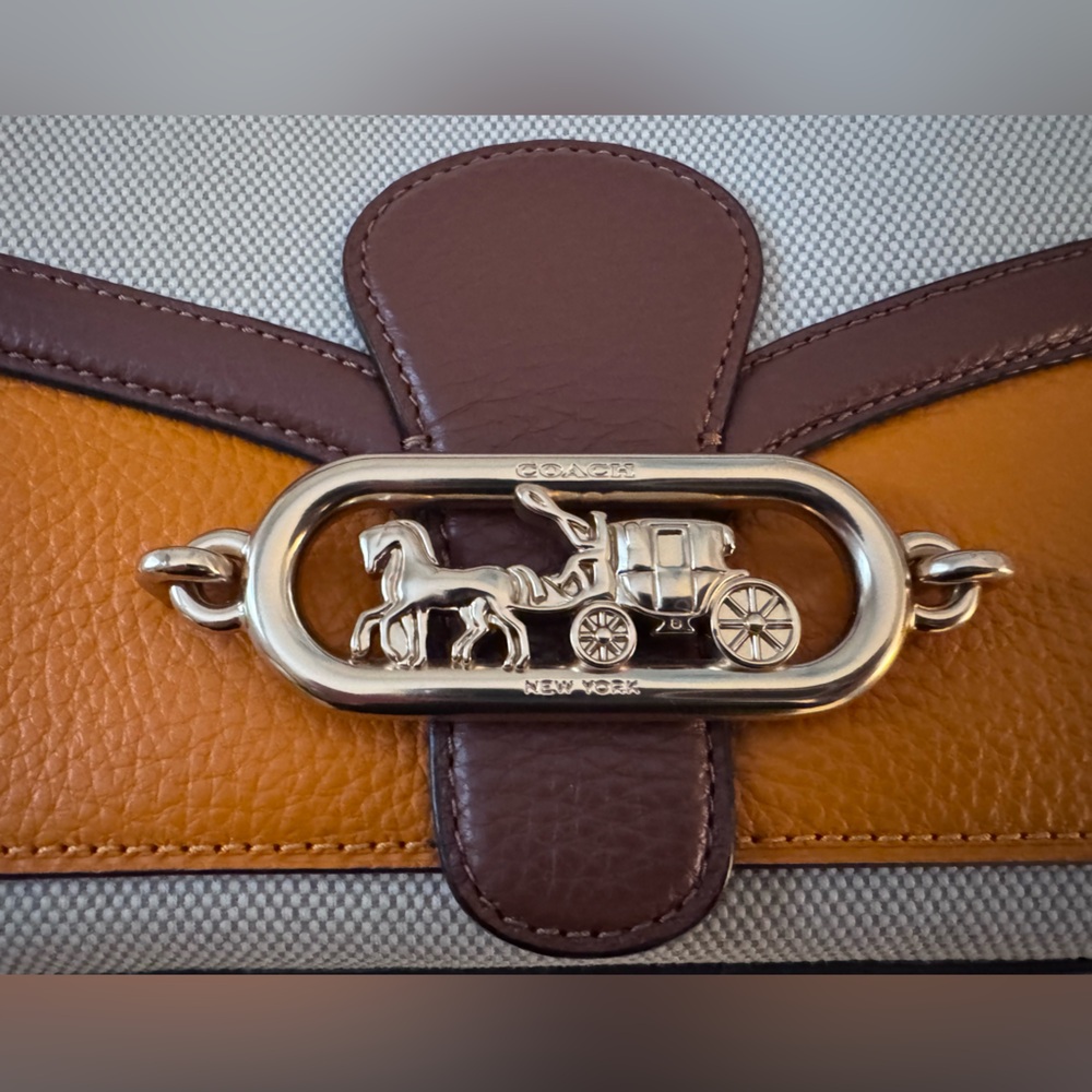 RARE NWOT Coach JADE Multi Color Leather Shoulder Bag - Picture 7 of 11